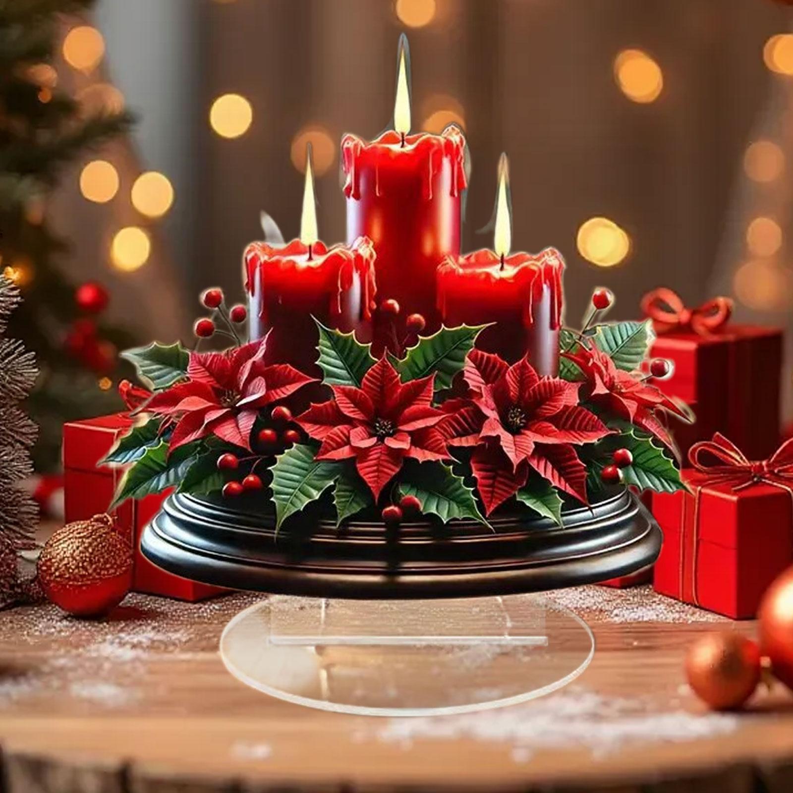 Candle Supplies Europe - Рождественские украшения, акриловые 2D плоские настольные