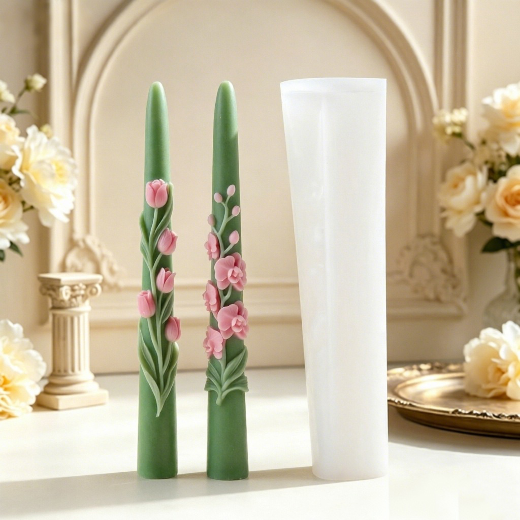 Candle Supplies In Bulk - Силиконовая форма для длинных конических свечей