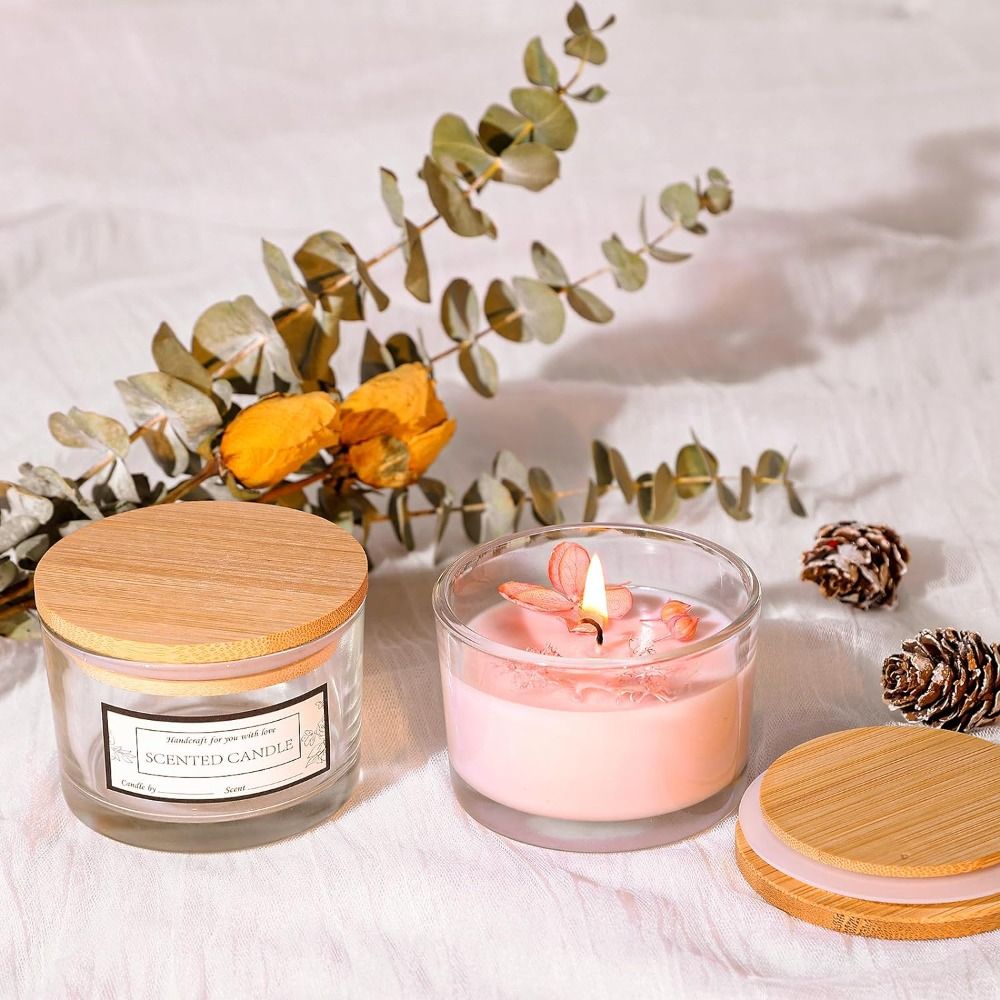 Candle Making Supplies Jars - Новые прозрачные стеклянные банки для свечей,
