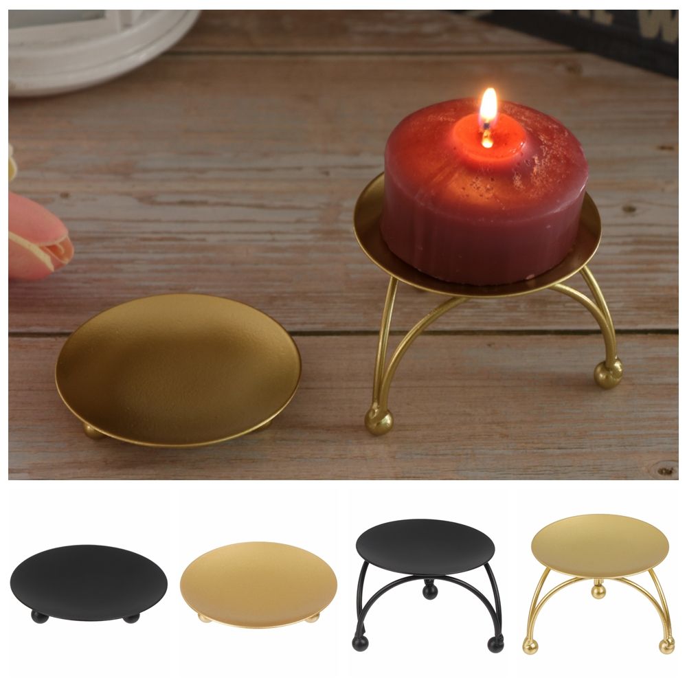 Candle Supplies Europe - Подсвечник в скандинавском стиле, черное золото,