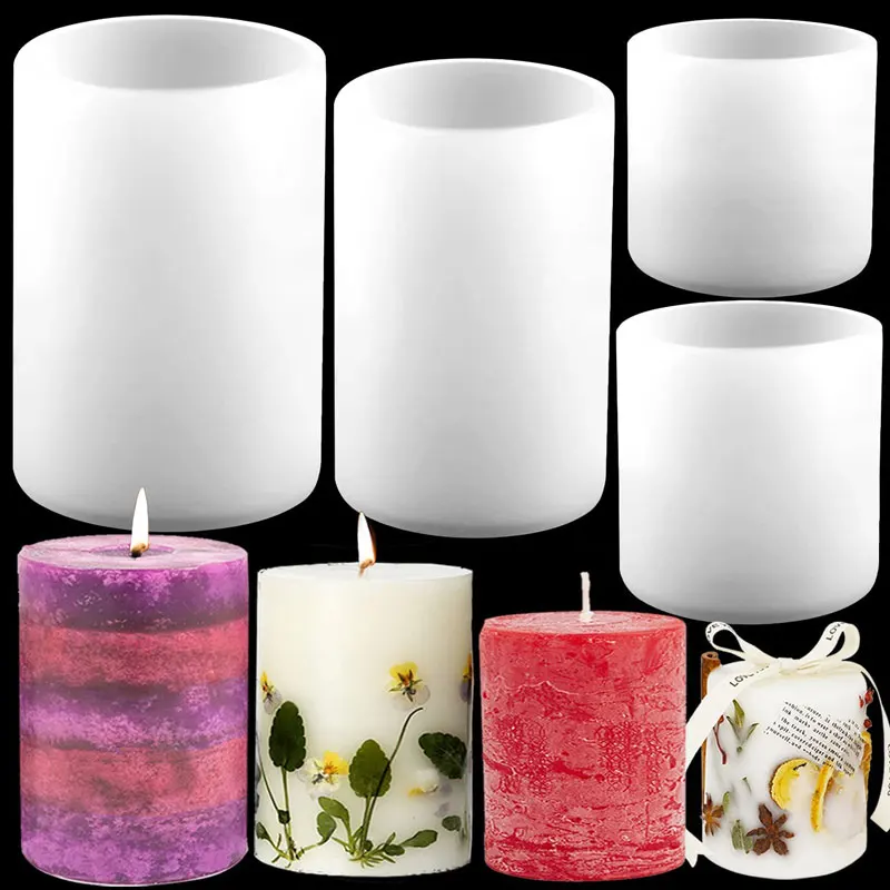 Candle Supplies In Bulk - Цилиндрические силиконовые формы для свечей, форма