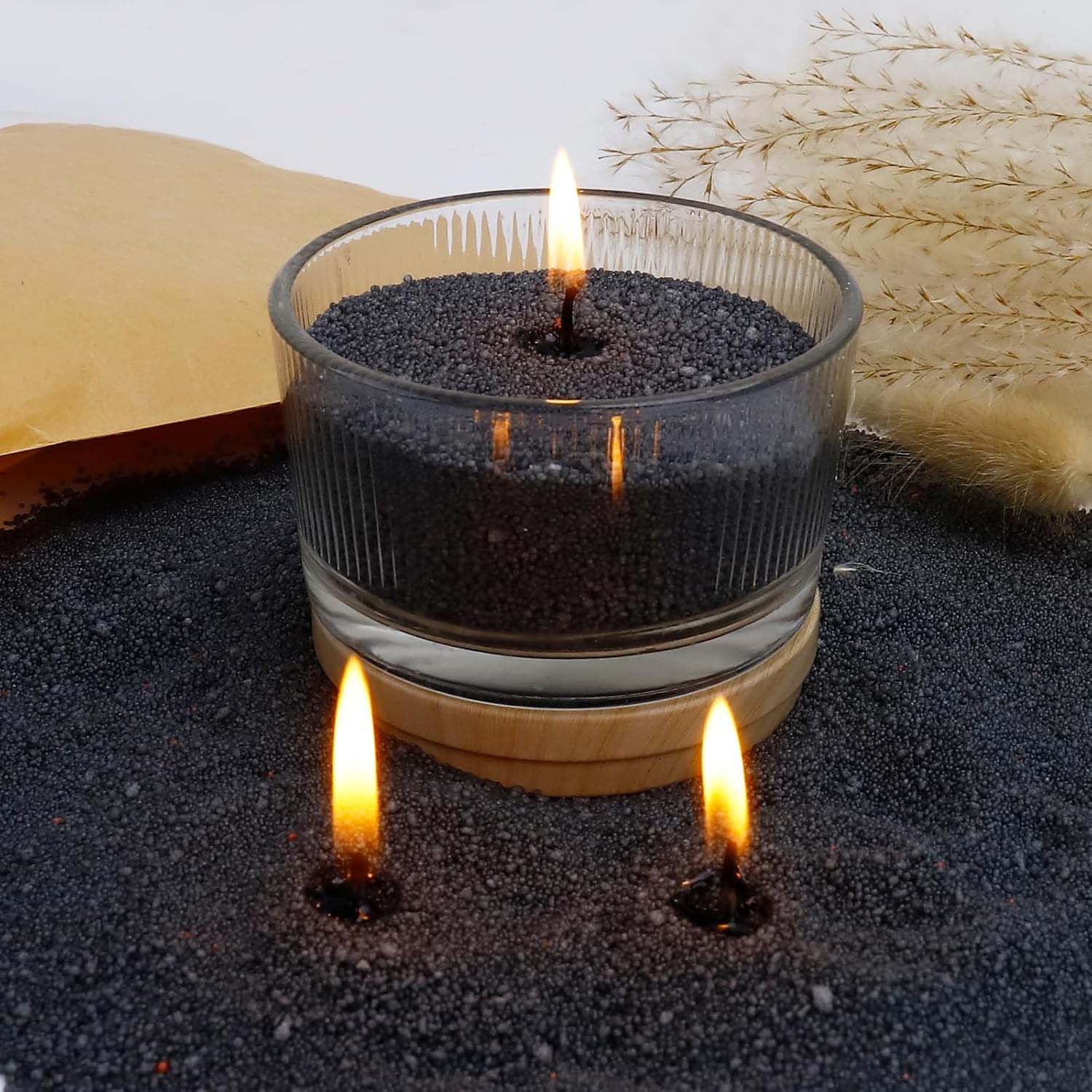 Candle Supplies In Bulk - Черный восковой песок для свечей с