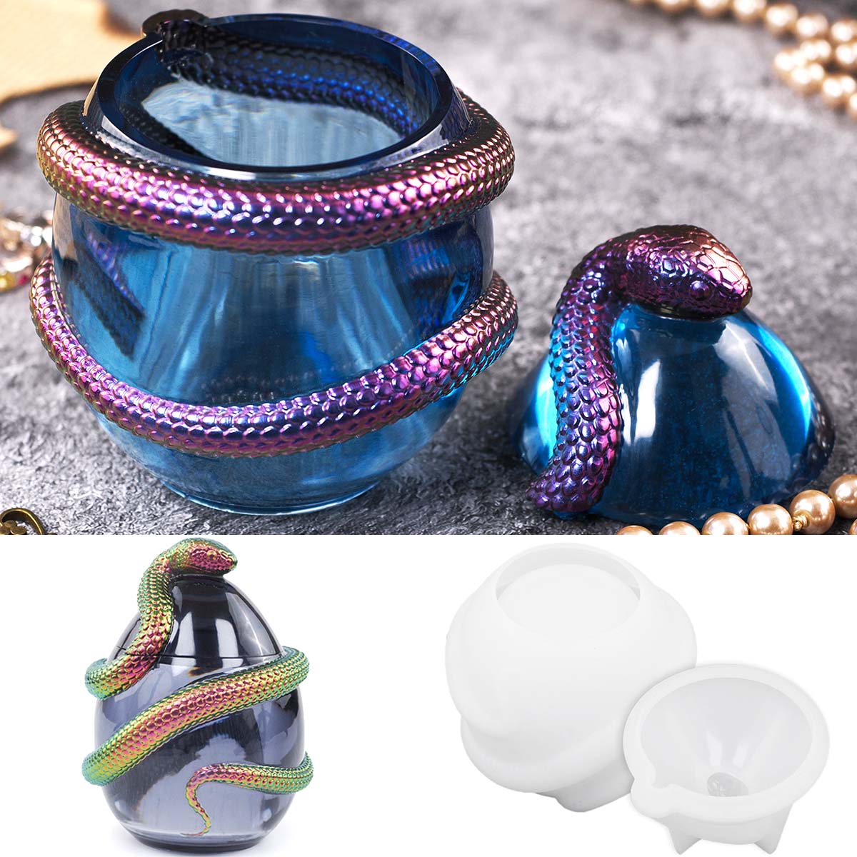 Змеиное яйцо с крышкой, банка  – обзор и цена Candle Making Supplies Jars