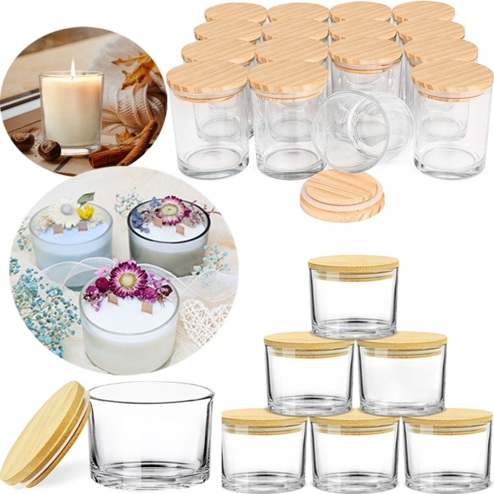 Новые прозрачные стеклянные ба – обзор и цена Candle Making Supplies Jars