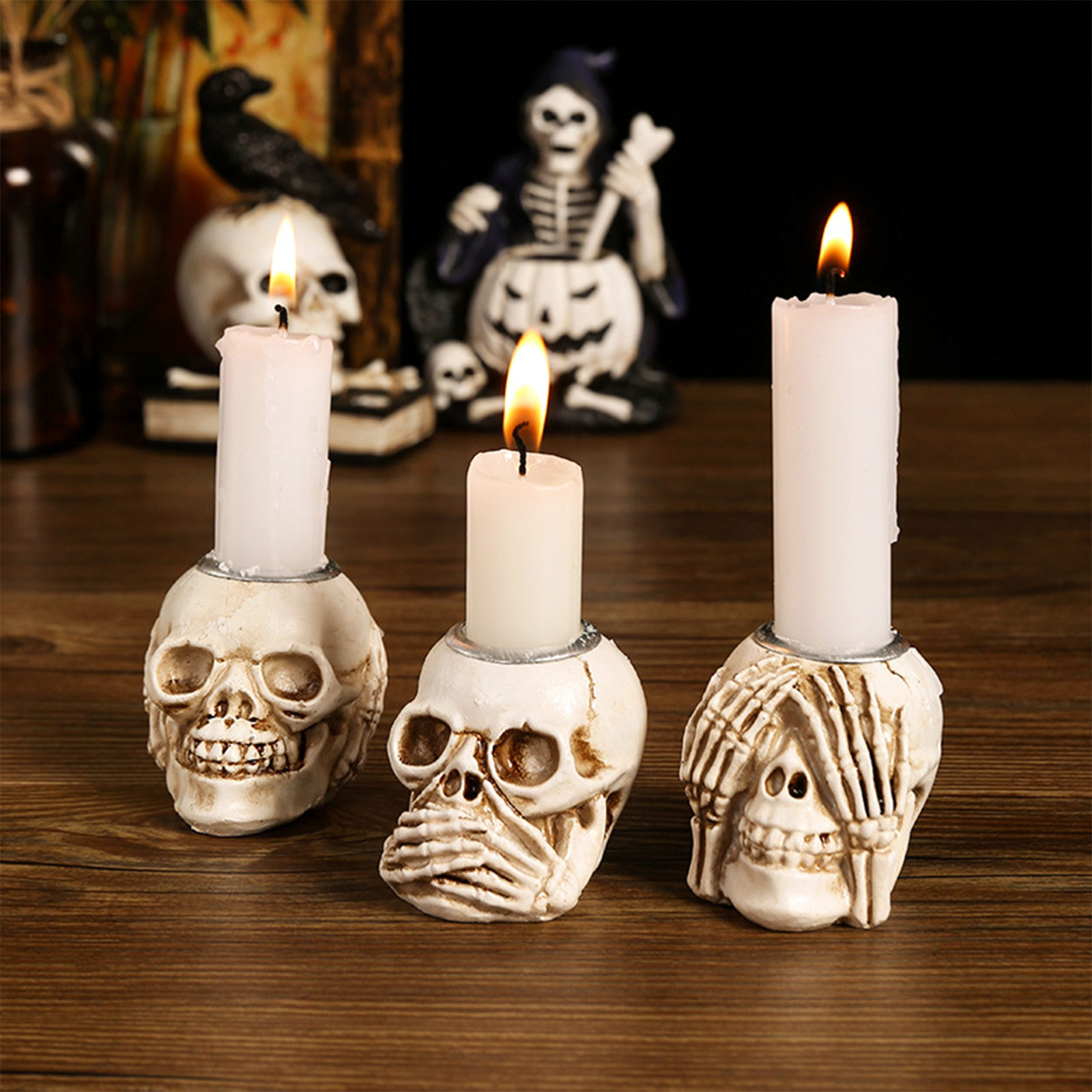Хэллоуин Череп Подсвечник Чере – обзор и цена Candle Supplies Europe